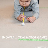 Snowball Oral Motor Sensory Games | Oral motor activities, Boredom ...